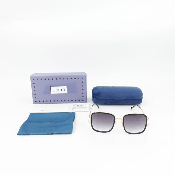 Gucci GG1016 Square Sunglasses Black Gray OS - Picture 5 of 16